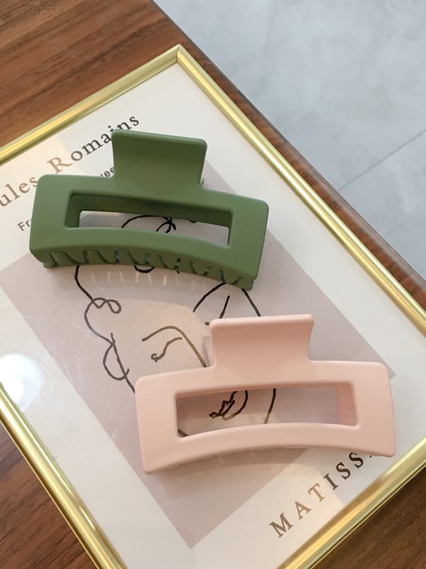 Cellulose Acetate Minimalist Geometric Ja w Hair Claw