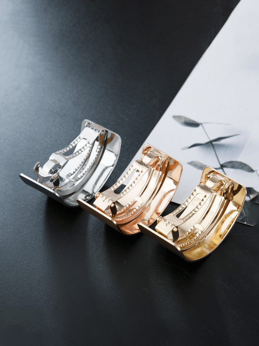 Alloy Minimalist Geometric Hair Barrette
