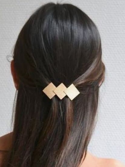 Alloy Minimalist Geometric Hair Barrette