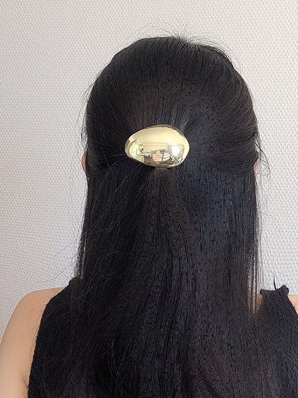 Alloy Minimalist Irregular Hair Barrette