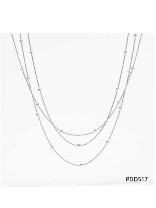 Stainless Steel Minimalist Irregular Bracelet And Necklace Set