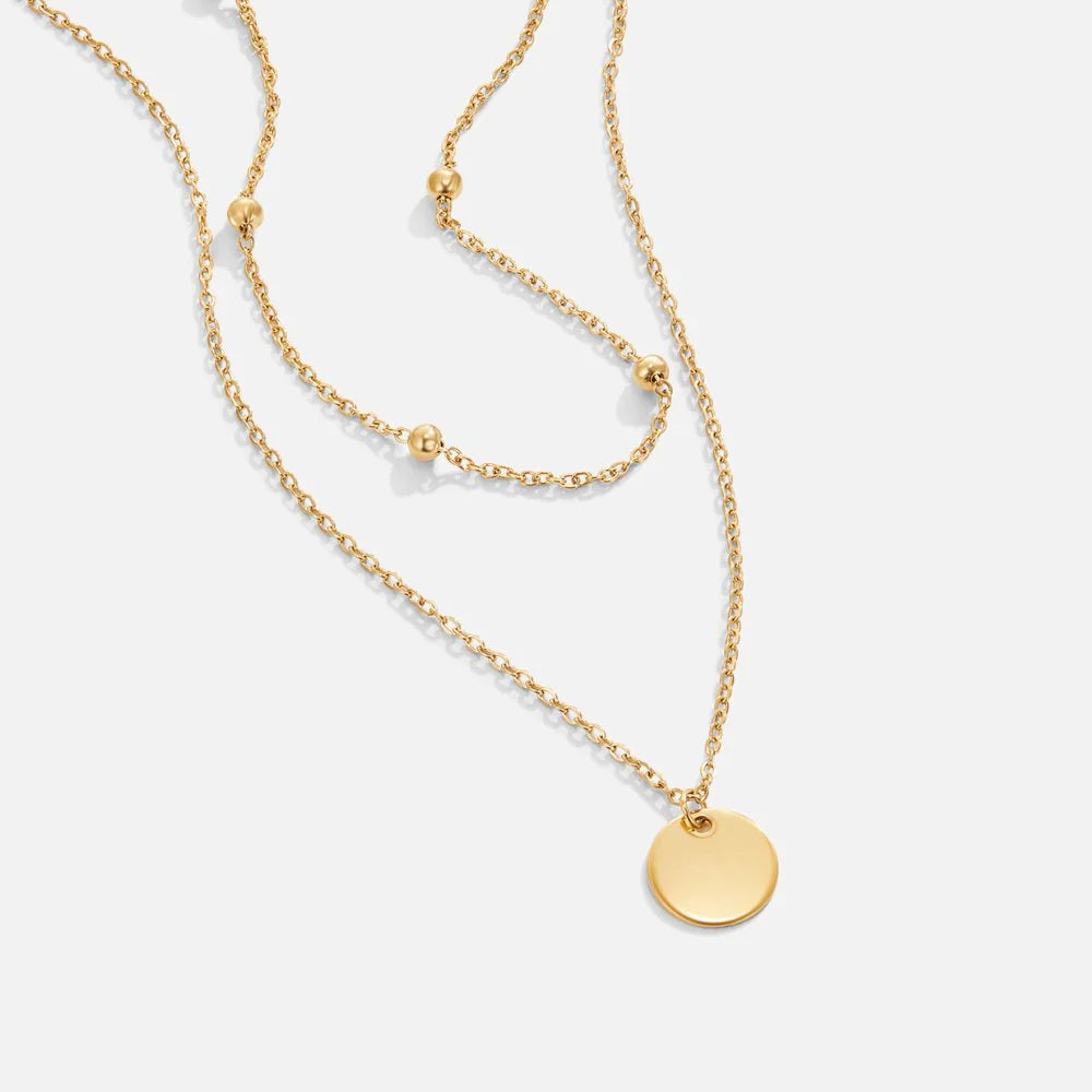 Layered Disc Necklace