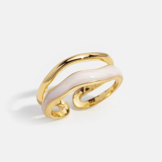 Layered Sahara Gold Ring - Adjustable (US5-7) / 18K Gold